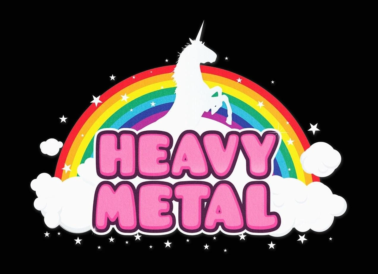 Heavy Metal Unicorn & Rainbow