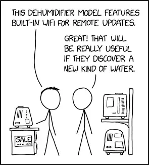 It's important for devices to have internet connectivity so the manufacturer can patch remote exploits.