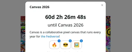 A screenshot of the Canvas 2026 countdown displaying 60 days and 2 hours